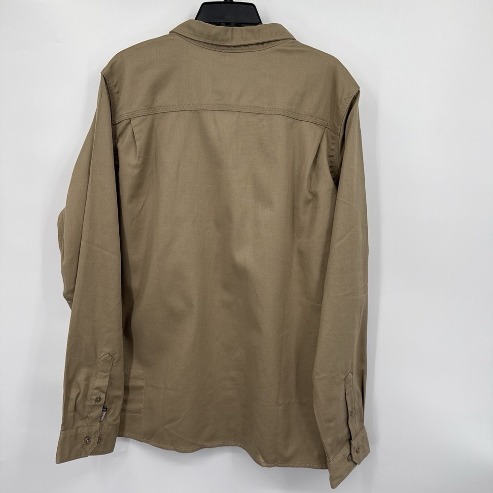 NWT Women's Khaki Carhartt Flame Resistant CAT 2 Long Sleeve Shirt Size 2XL. - Picture 9 of 10